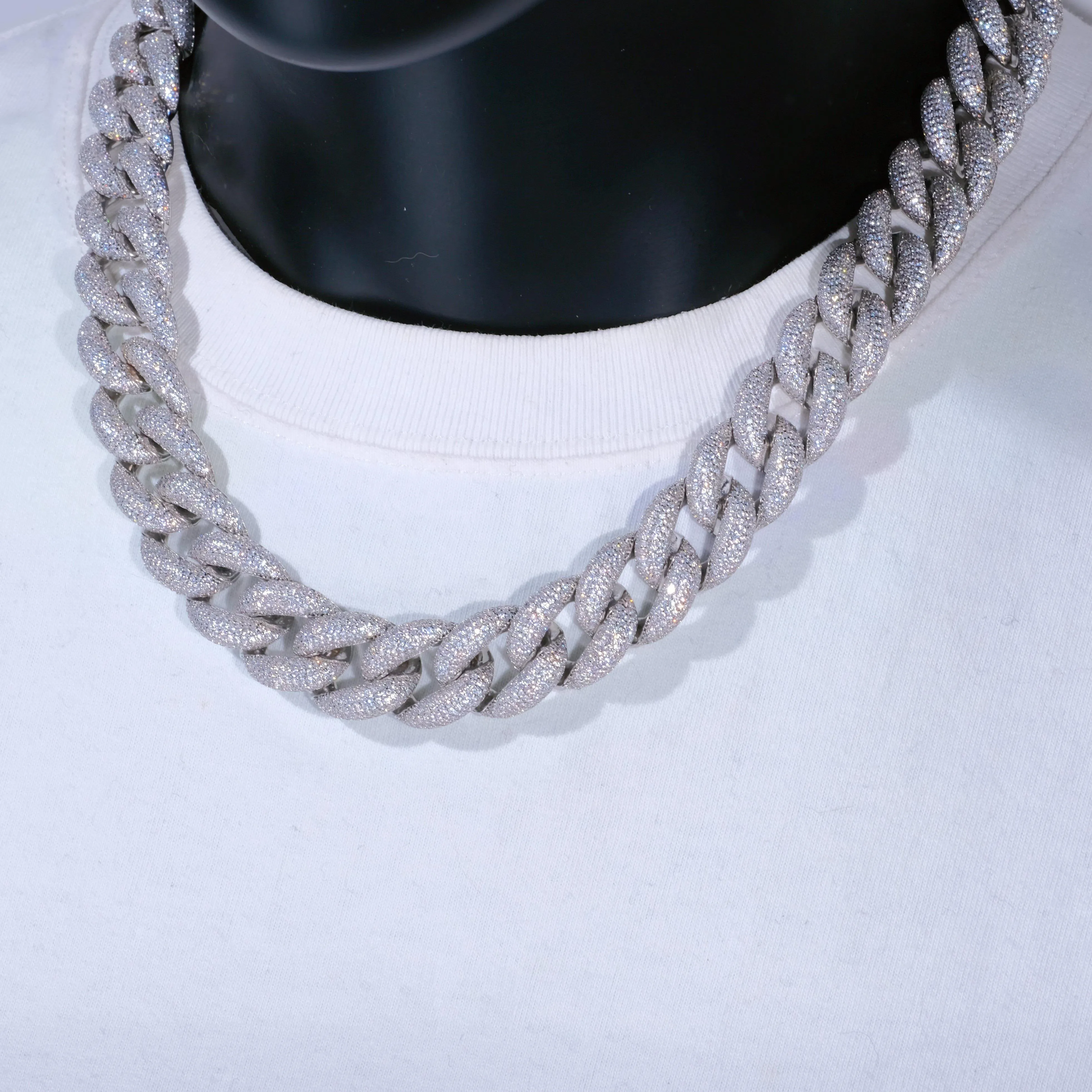 18mm 5-Row Iced Cuban Chain