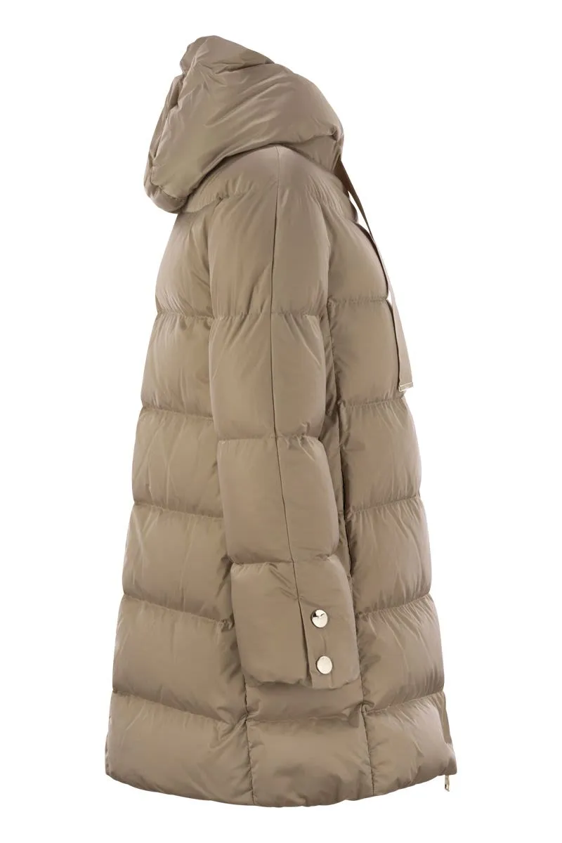 A-SHAPE DOWN JACKET WITH HOOD