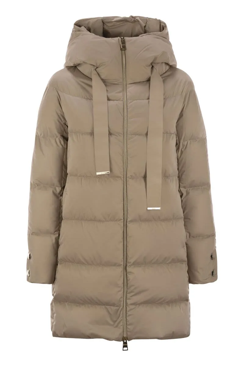 A-SHAPE DOWN JACKET WITH HOOD