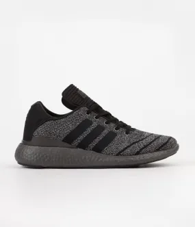 Adidas Pure Boost PK Shoes - Solid Grey / Core Black / Trace Grey Metallic