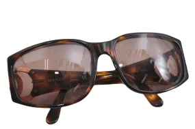 Auth CHANEL Vintage Sunglasses Tortoise Shell CC Logos 02461 Brown Junk 8218B