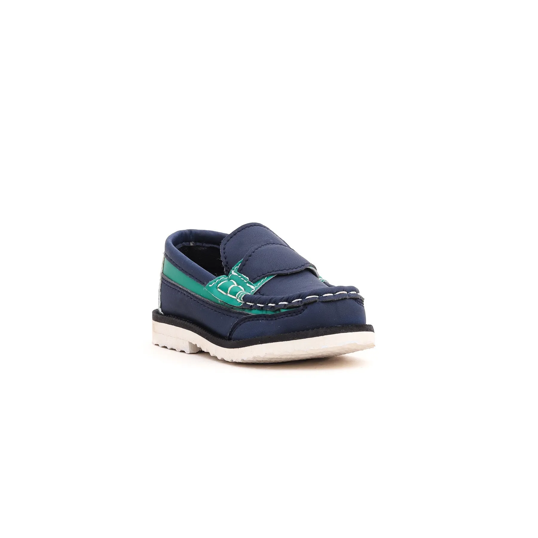 Boys Navy Casual Moccasin KD0461