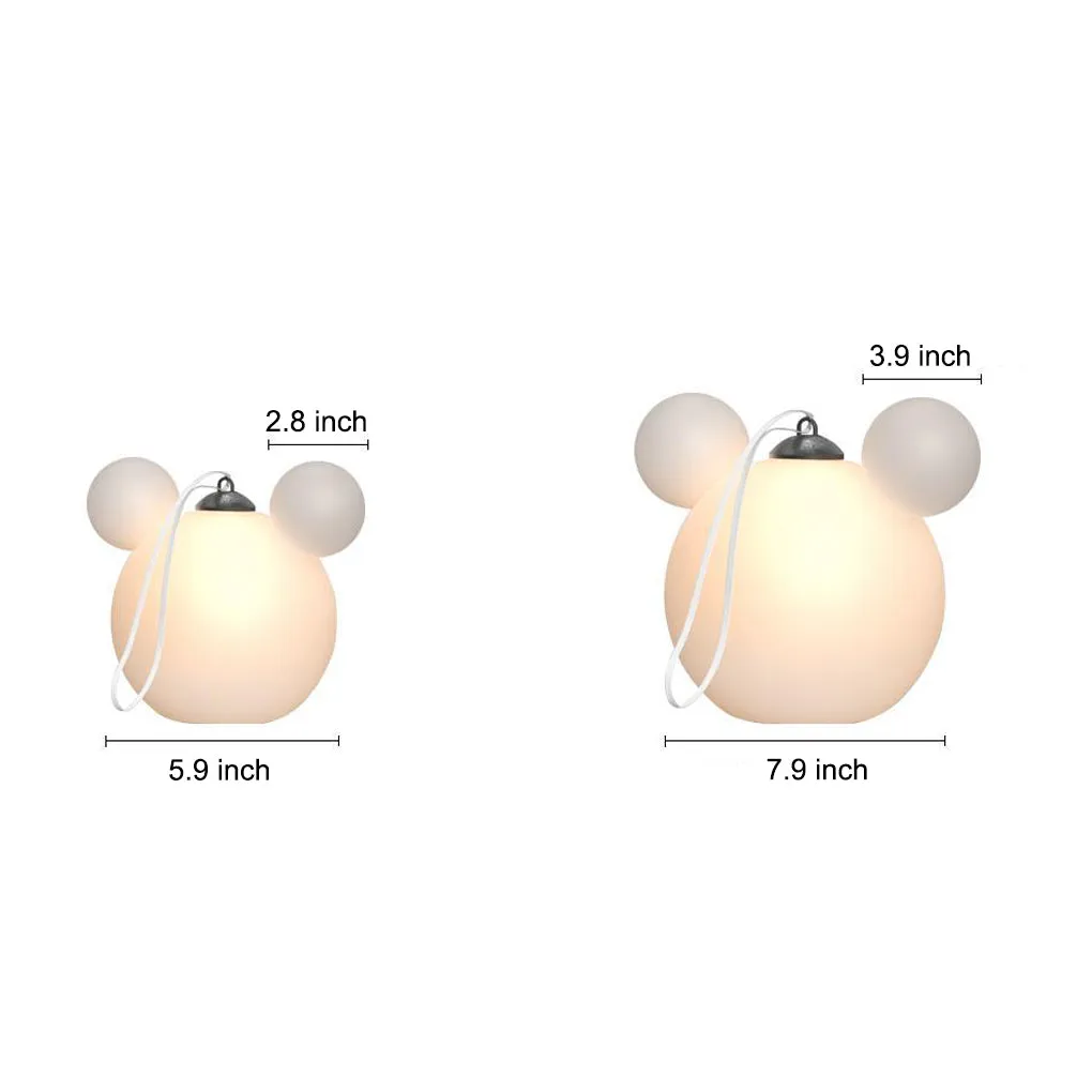 Cartoon 3D Animal Waterproof USB Rechargeable Outdoor Hanging Lights