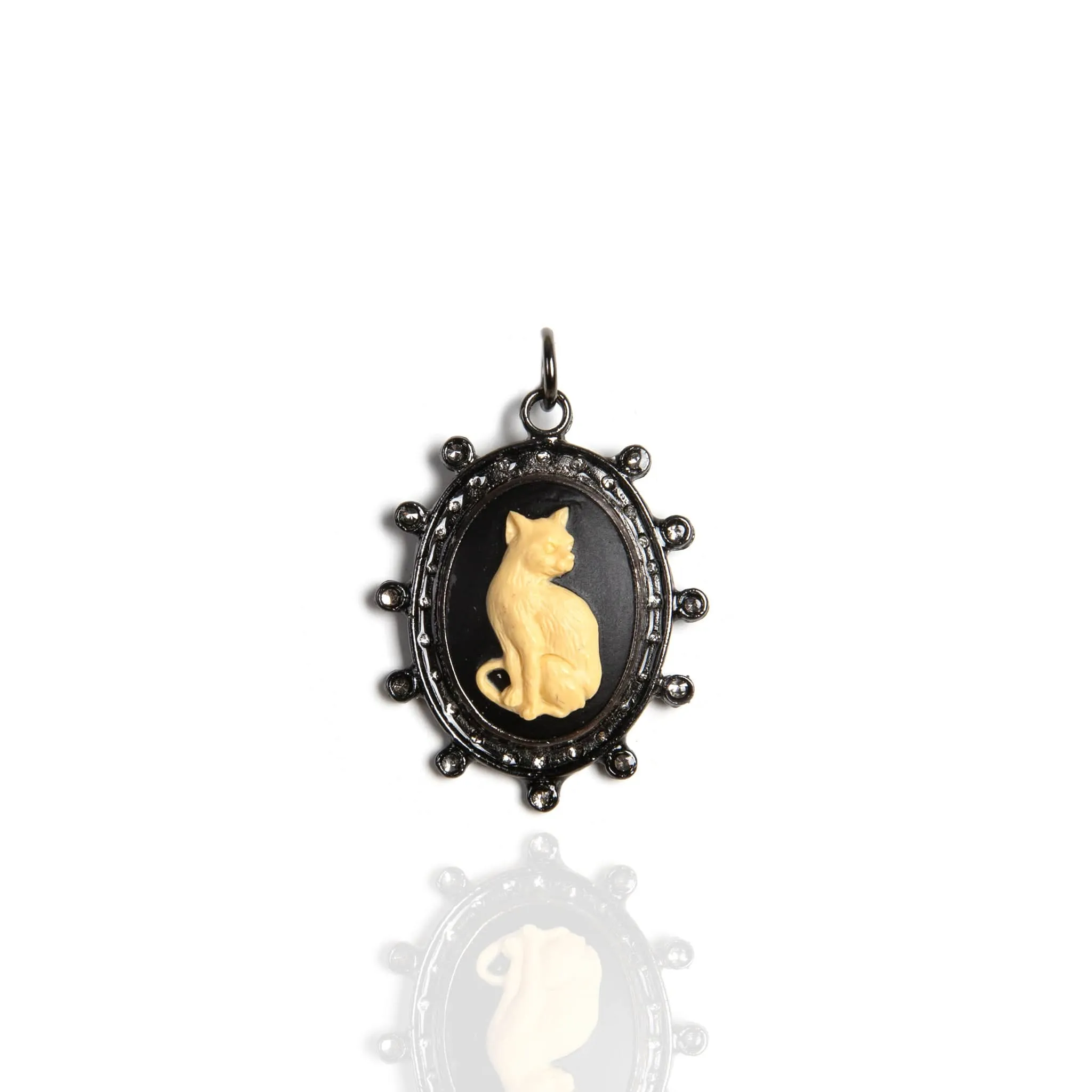 Cat Cameo Charm