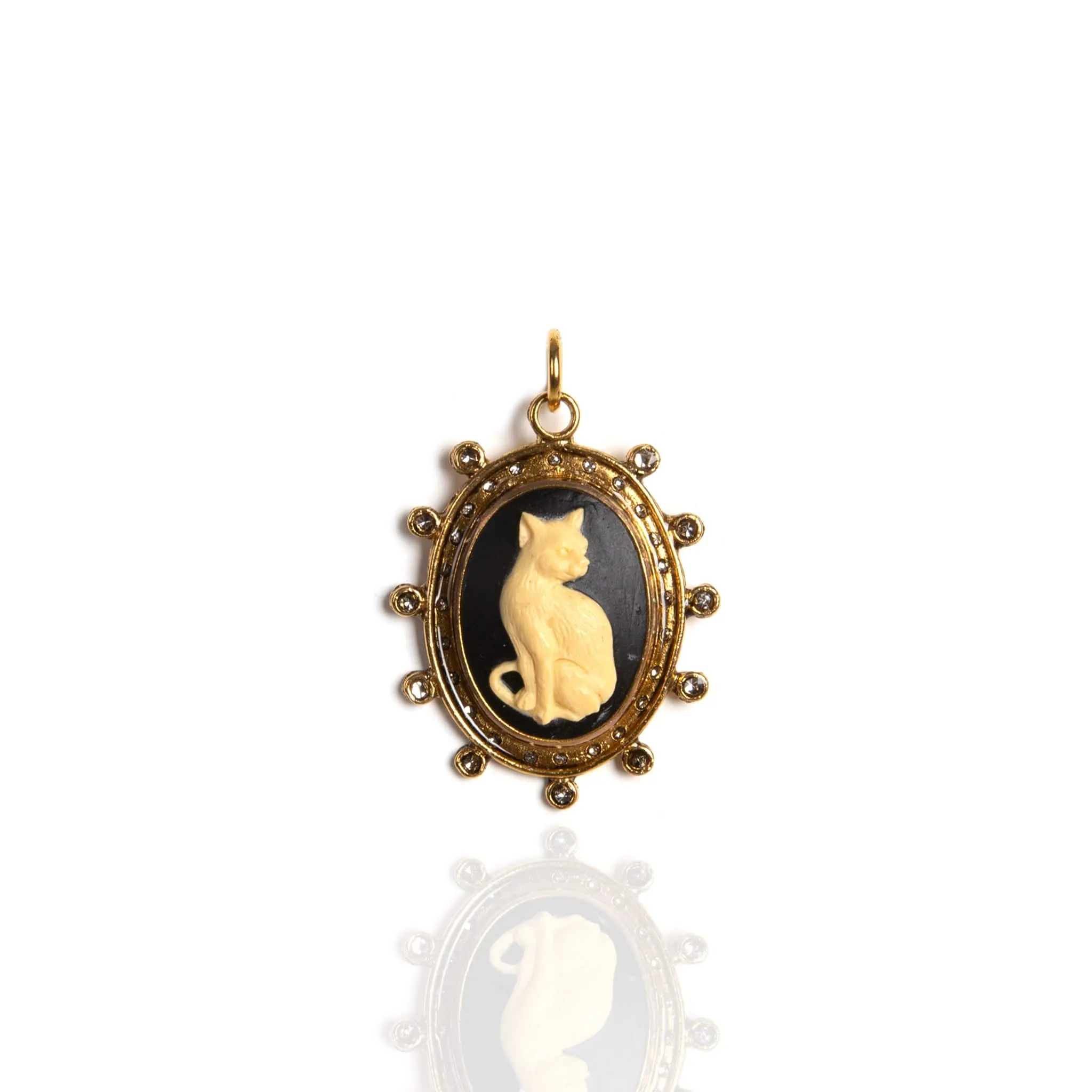 Cat Cameo Charm