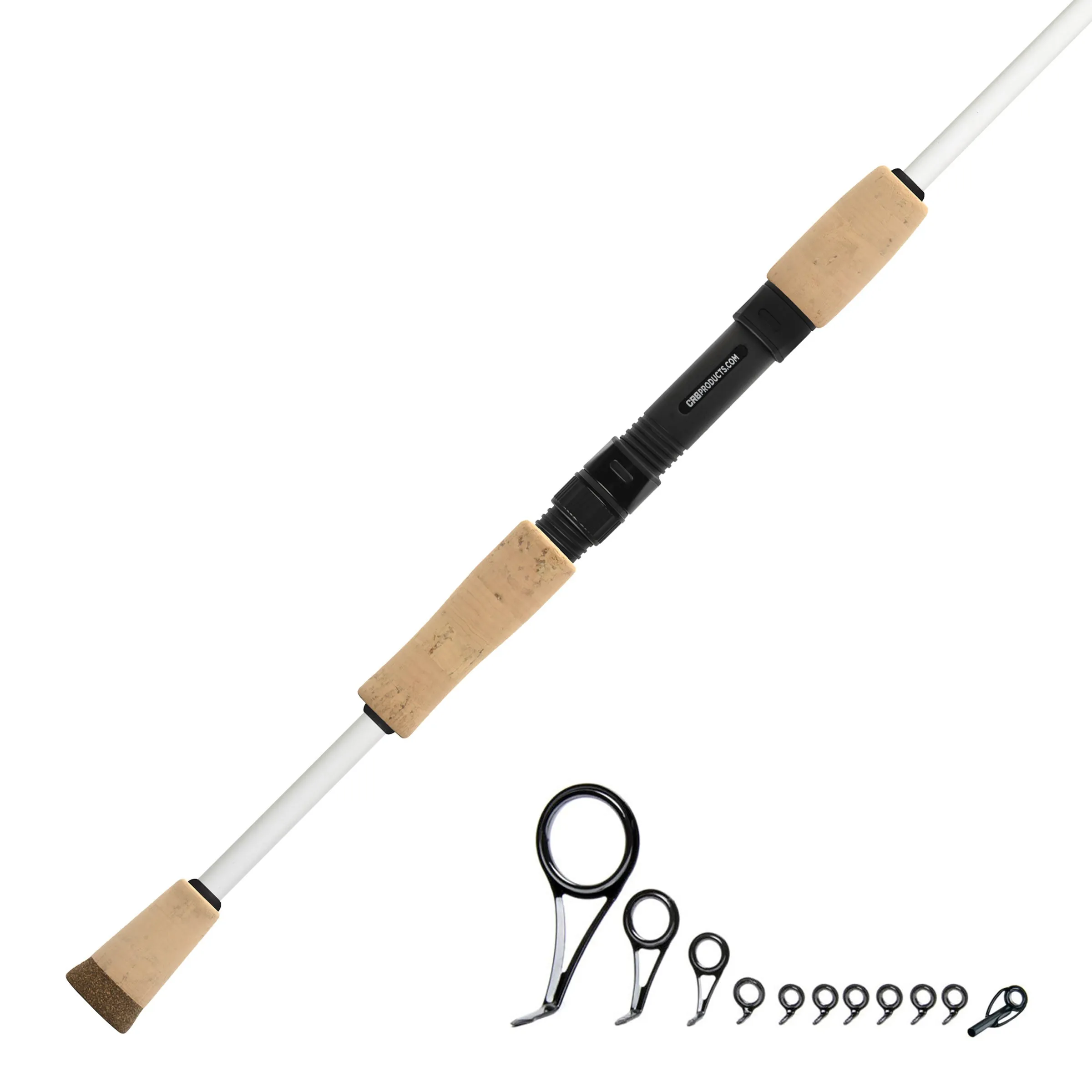 CRB 6'6" Light 2-Piece Color Spinning Rod Kit