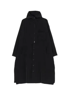 CREPE de CHINE HOODED COAT