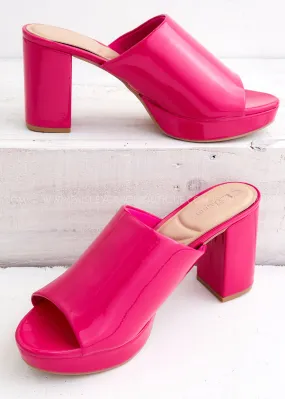 Get On Platform Mule - Fuchsia - LAST ONE FINAL SALE