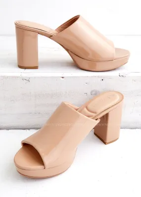 Get On Platform Mule - Nude - FINAL SALE