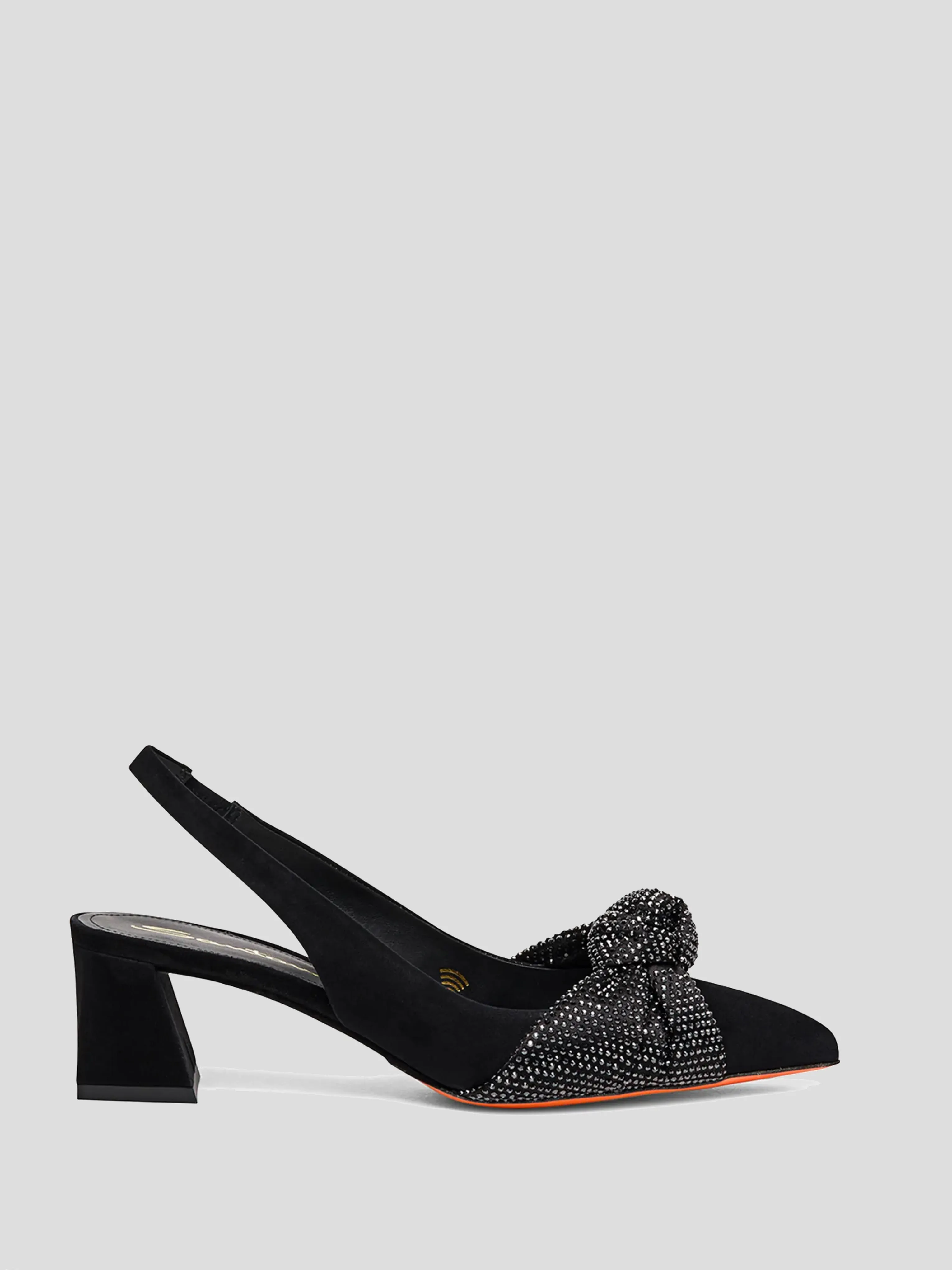 Halcyon Knotted Slingback Heel in Black