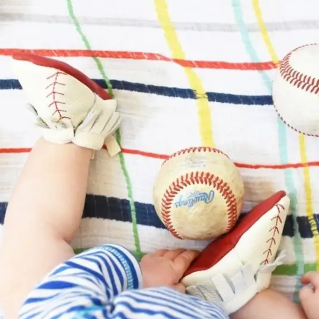 home run leather baby moccasins