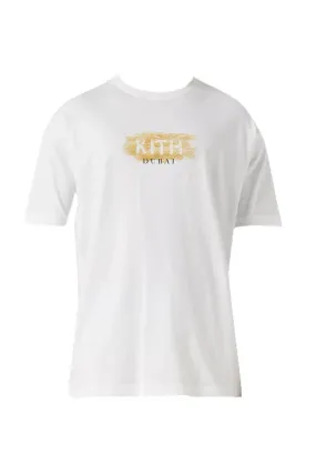 Kith Dubai Desert Box Logo Tee-White