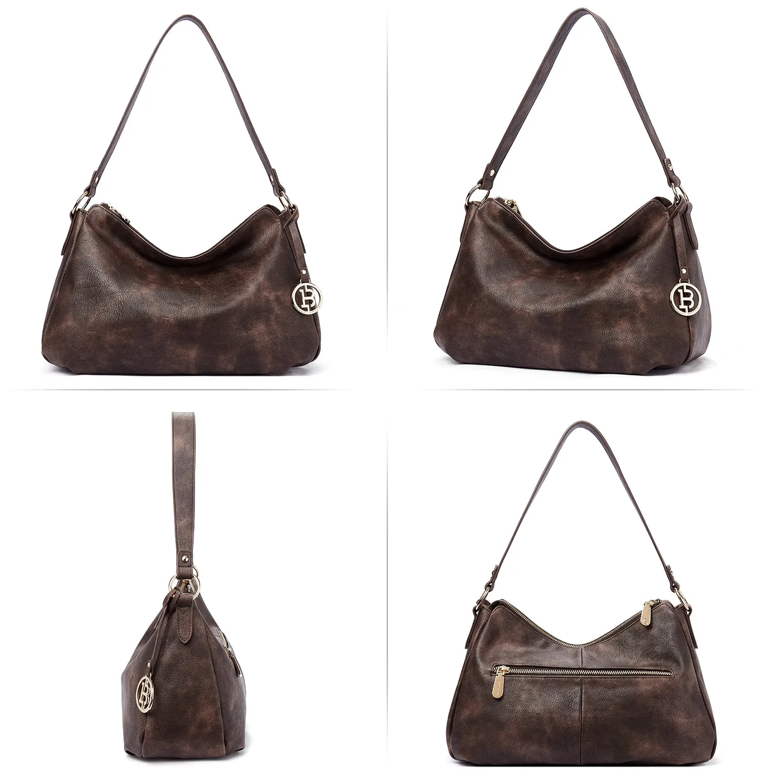 Kweli Hobo Shoulder Handbag - Pebble Leather