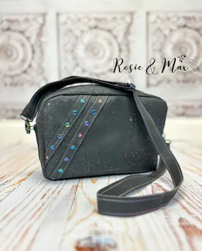 Laverna Crossbody - Rainbow Black Cork