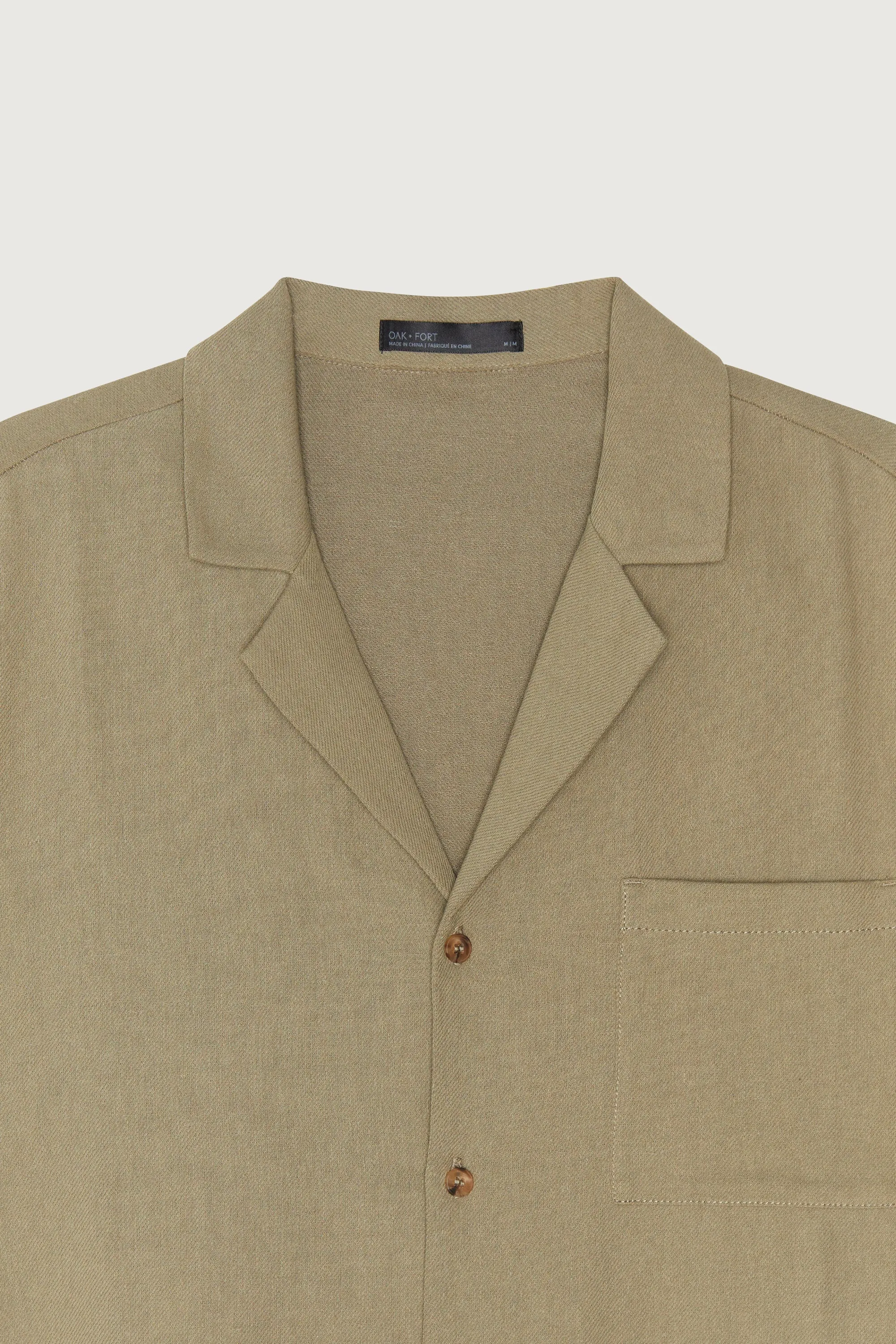 LINEN BUTTON UP SHIRT