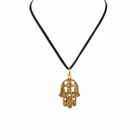 Mini Hamsa Charm Necklace