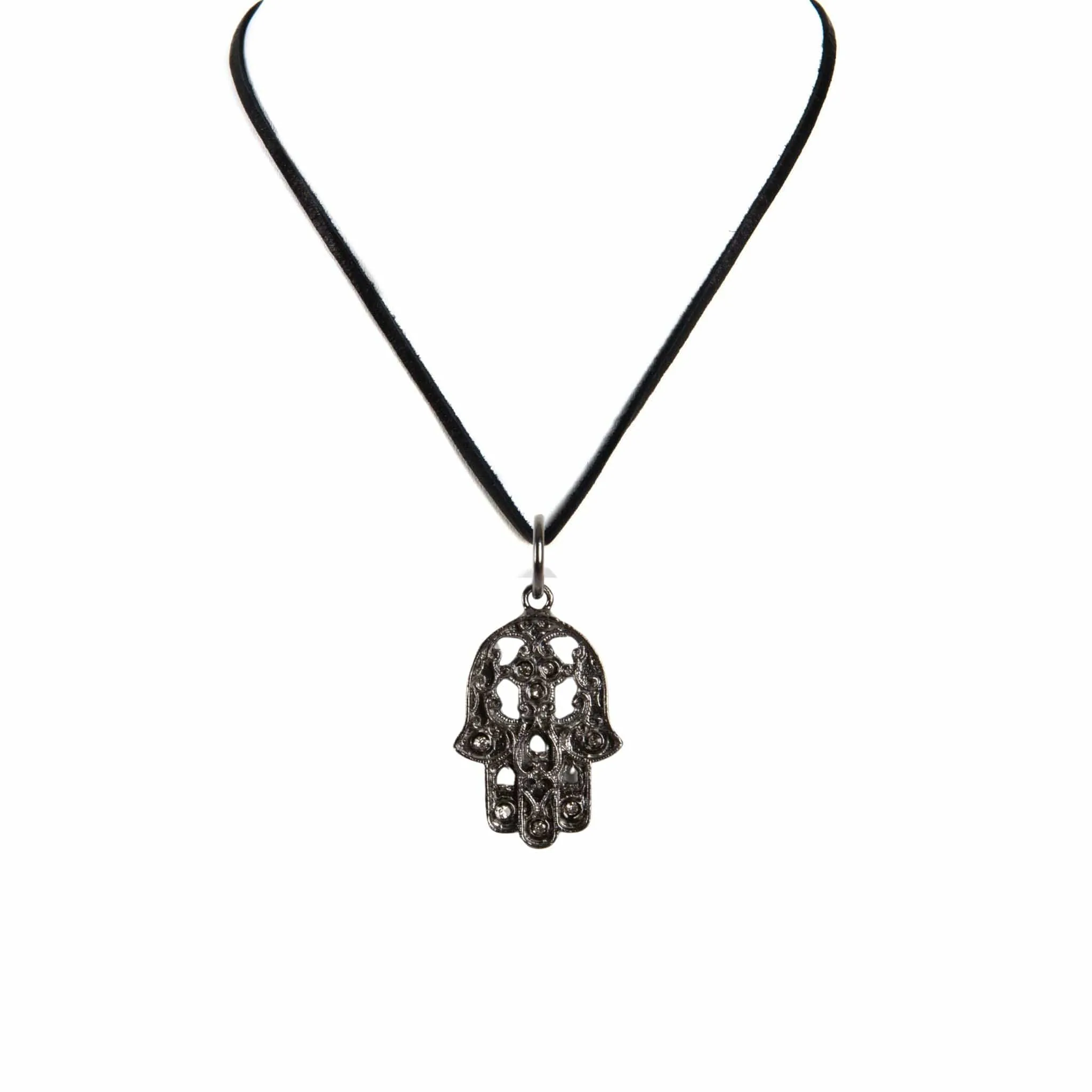 Mini Hamsa Charm Necklace