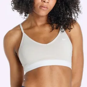 Nike Indy - Women's Sports Bra - Desert Sand/White