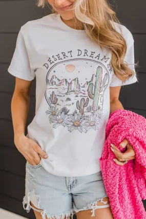 "Desert Dreamer" Graphic Tee- White