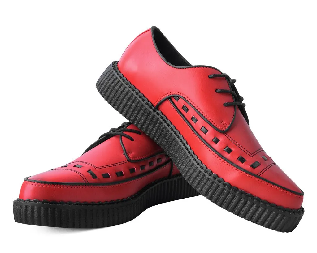 Red TUKskin™ Lace Up Creeper