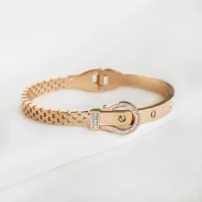 Studded Chain Belt Bangle