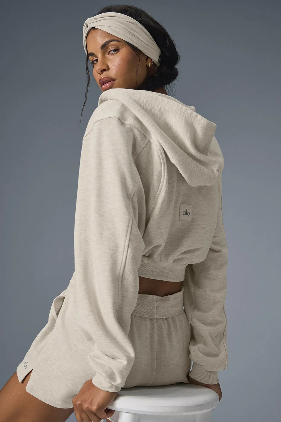 Sweet Escape Zip Up Hoodie - Oatmeal Heather