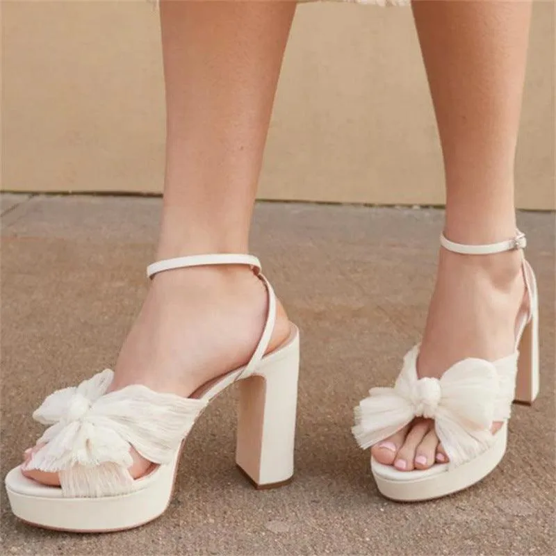 Thick Soled High Heel Shoes