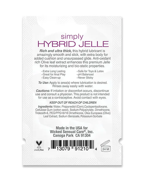 Wicked Sensual Care Simply Hybrid Jelle Lubricant