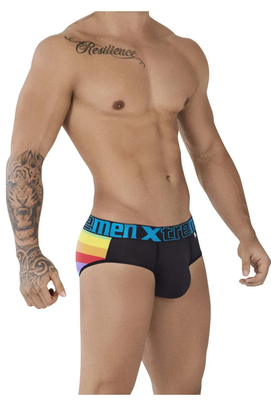 Xtremen 91088  Microfiber Pride Briefs Black